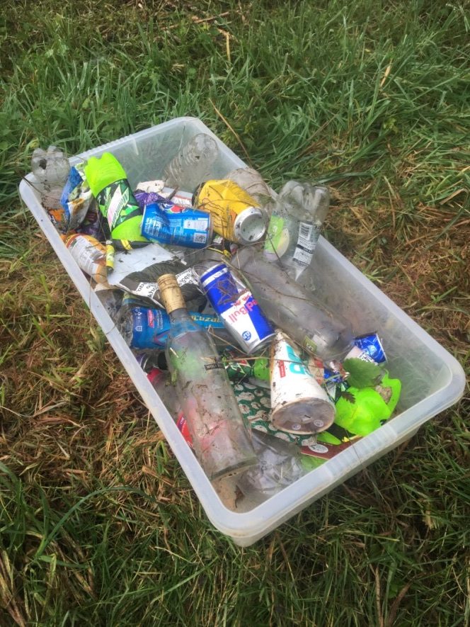 Collected litter