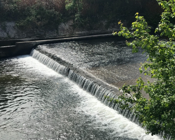Weir in a river