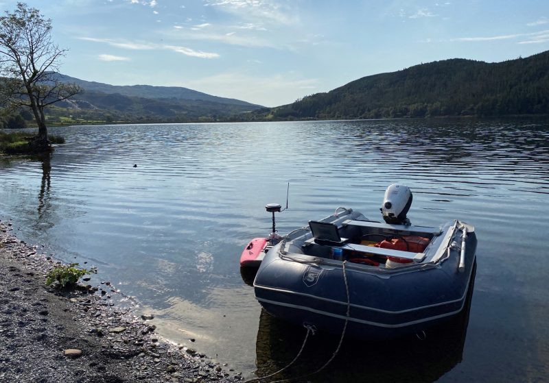 RHIB on a lake