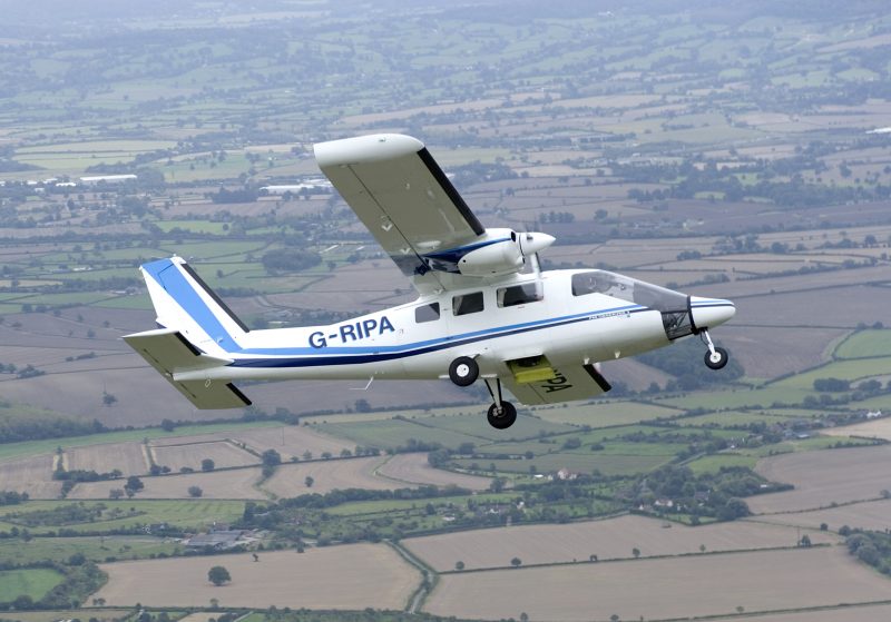 G-RIPA in flight