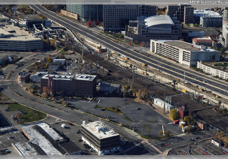 Aerial view of Stamford