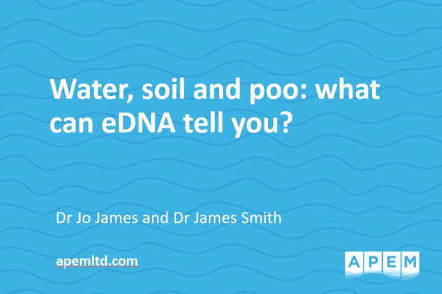 Webinar recording: Water, soil and poo: what can eDNA samples tell you? Thumbnail